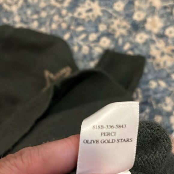 Rails Perci Olive Green Star Design Pullover Boho Sweater Contemporary - Picture 10 of 12